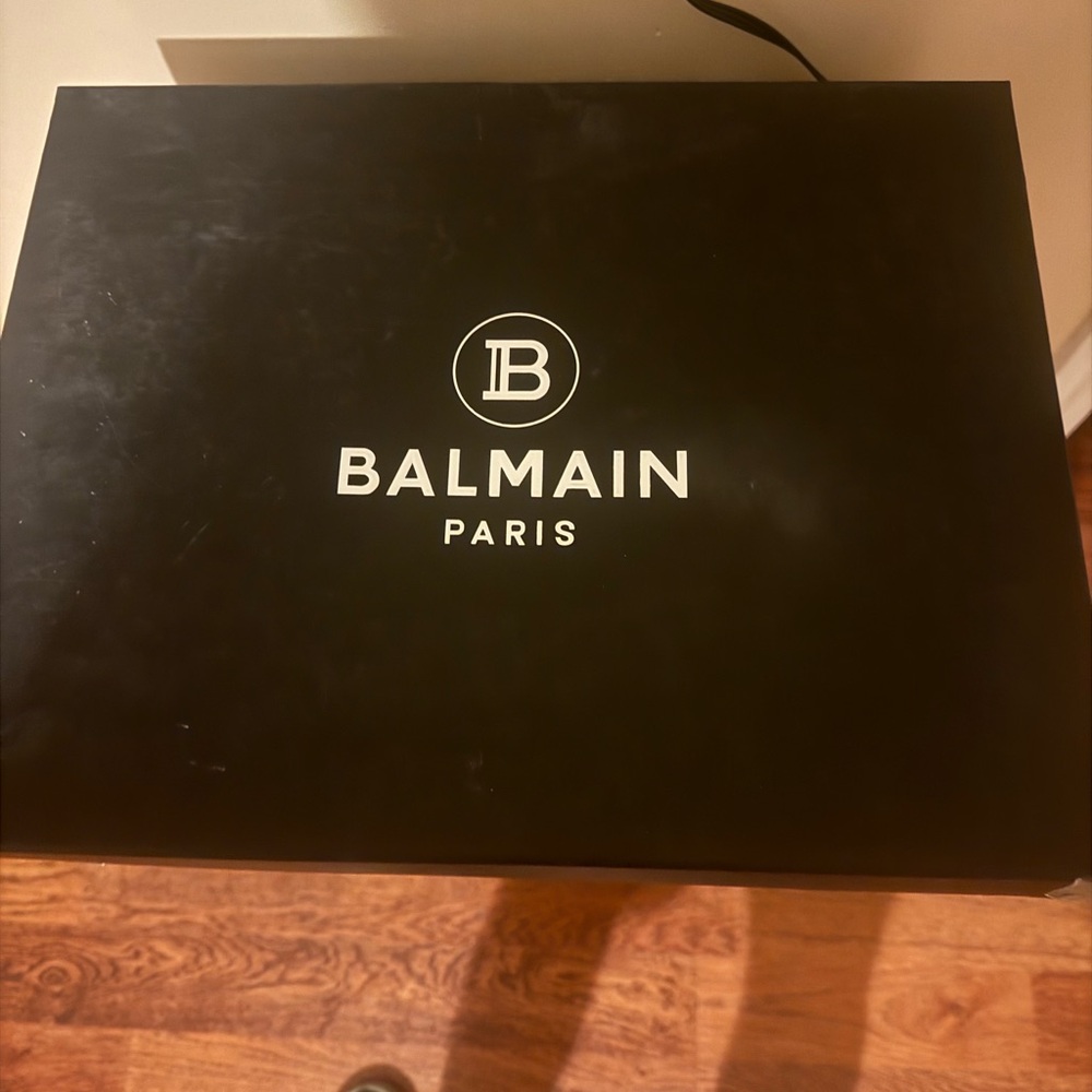 Balmain luxury sneakers.